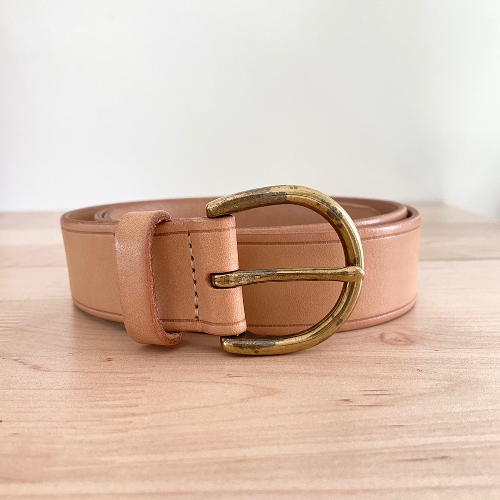 Madewell tan leather belt